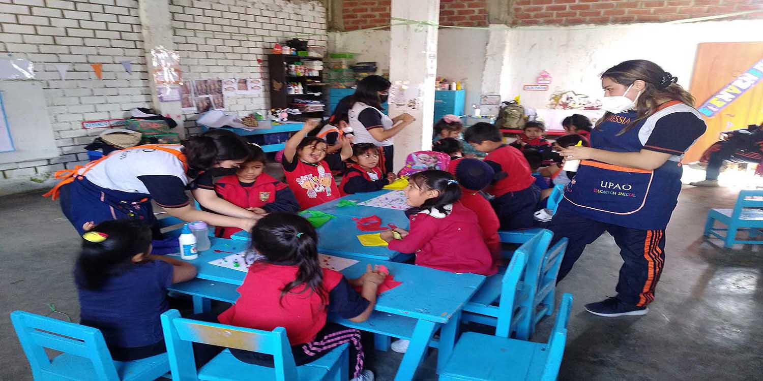 Educación Inicial de UPAO promueve desarrollo de niños - Con un programa dirigido a una institución de educación inicial de Laredo
