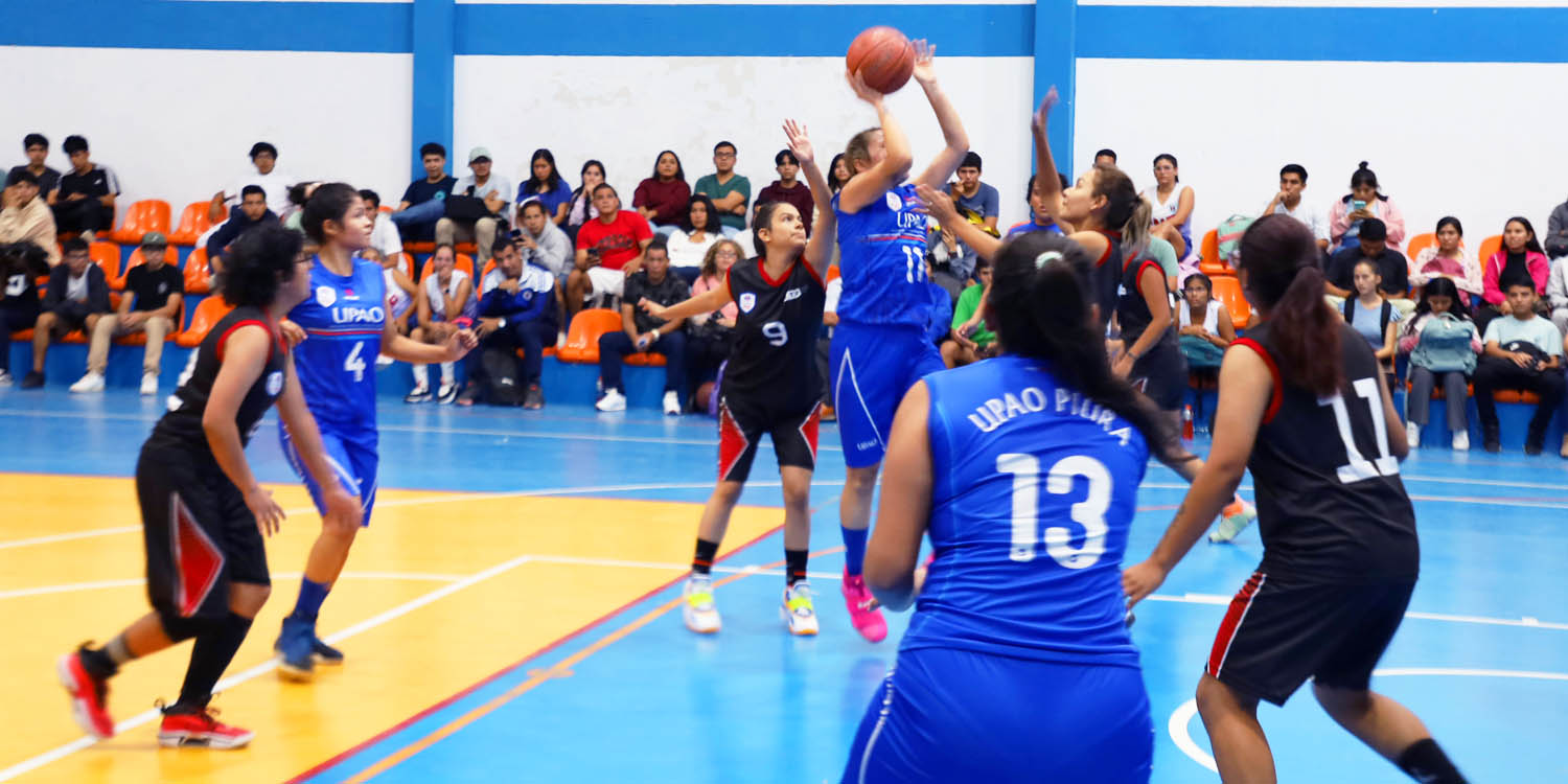Liga Universitaria: UPAO triunfa en básquetbol femenino ante UTP - En Piura, el quinteto de orreguianas se impuso ampliamente con un marcador de 62-28
