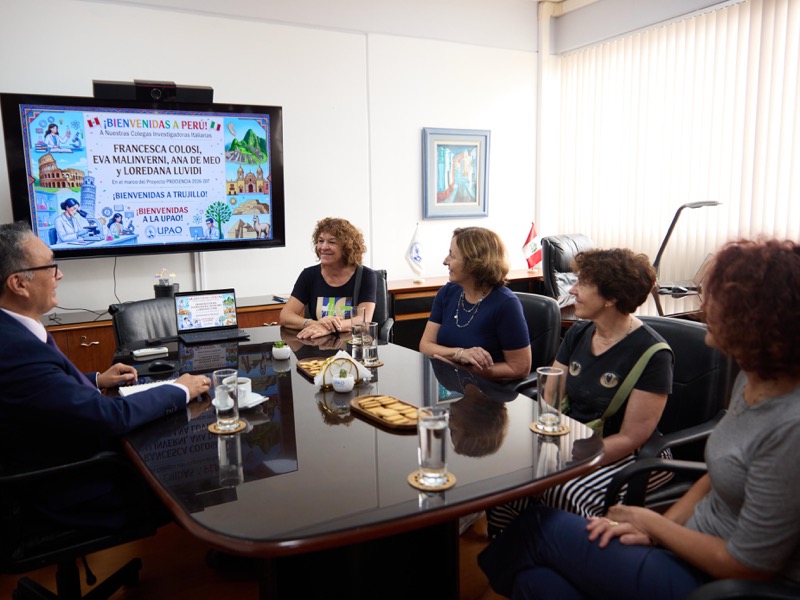 Investigadoras italianas visitan la UPAO para evaluar avances de investigación conjunta